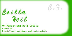 csilla heil business card